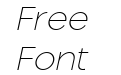 Montreal Thin Oblique Italic Montreal Thin Oblique Italic