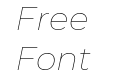 Montserrat Thin Italic Montserrat Thin Italic