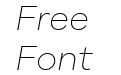 Moucha Modern Thin Italic Moucha Modern Thin Italic