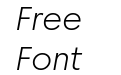 Moucha Vintage Light Italic Moucha Vintage Light Italic