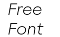 Moucha X Light Italic Moucha X Light Italic