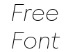 Moucha X Thin Italic Moucha X Thin Italic