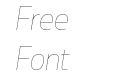 Muller Narrow Trial Hairline Italic Muller Narrow Trial Hairline Italic