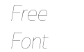 Muller Narrow Trial Hairline Italic Muller Narrow Trial Hairline Italic