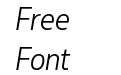 Muller Narrow Trial Light Italic Muller Narrow Trial Light Italic