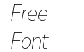 Muller Narrow Trial Thin Italic Muller Narrow Trial Thin Italic