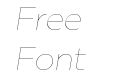 Muller Trial Hairline Italic Muller Trial Hairline Italic