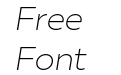 Muller Trial Ultra Light Italic Muller Trial Ultra Light Italic