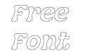 Nagbuloe Thin Italic Outline Nagbuloe Thin Italic Outline