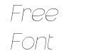 Nemorosa Thin Italic Nemorosa Thin Italic