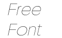 Neue Gothama Thin Oblique Neue Gothama Thin Oblique