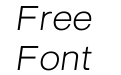 Neue June Light Italic Neue June Light Italic