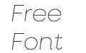 Neulis Neue Thin Italic Neulis Neue Thin Italic