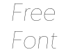 New Hero Hairline Italic New Hero Hairline Italic
