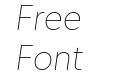 New Hero Thin Italic New Hero Thin Italic