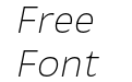 New Nord Thin Italic New Nord Thin Italic