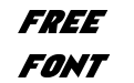 Ninja Garden Condensed Italic Ninja Garden Condensed Italic