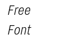 Nitti Grotesk Cond Light Italic Nitti Grotesk Cond Light Italic