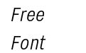 Nitti Grotesk Cond Semi Light Italic Nitti Grotesk Cond Semi Light Italic