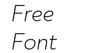 Noah Trial Light Italic Noah Trial Light Italic