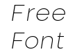 Nominee Extra Light Italic Nominee Extra Light Italic