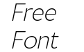Normaliq Extra Light Italic Normaliq Extra Light Italic