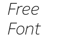 Nort Extralight Italic Nort Extralight Italic