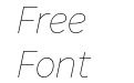 Nort Thin Italic Nort Thin Italic