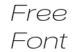 Nuber Next Extra Light Extended Italic Nuber Next Extra Light Extended Italic
