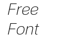 Nuber Next Extra Light Italic Nuber Next Extra Light Italic