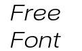 Nuber Next Light Wide Italic Nuber Next Light Wide Italic