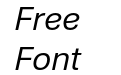 Nuber Next Regular Italic Nuber Next Regular Italic