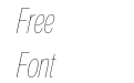 Nuber Next Thin Compressed Italic Nuber Next Thin Compressed Italic