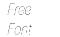 Nuber Next Thin Condensed Italic Nuber Next Thin Condensed Italic