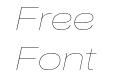 Nuber Next Thin Extended Italic Nuber Next Thin Extended Italic