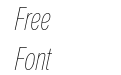 Nuber Next Ultra Light Compressed Italic Nuber Next Ultra Light Compressed Italic