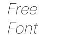 Nuber Next Ultra Light Italic Nuber Next Ultra Light Italic