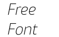 Nusara Thin Italic Nusara Thin Italic