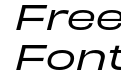Obviously Wide Italic Obviously Wide Italic