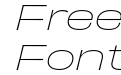 Obviously Wide Thin Italic Obviously Wide Thin Italic