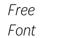 Omnes Narrow Light Italic Omnes Narrow Light Italic