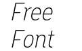 Opun Mai Extra Light Semi Condensed Italic Opun Mai Extra Light Semi Condensed Italic