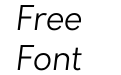 Orkney Light Italic Orkney Light Italic