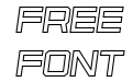 Osmica Extra Light Italic Outline Osmica Extra Light Italic Outline