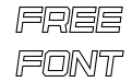 Osmica Light Italic Outline Osmica Light Italic Outline