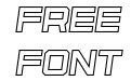 Osmica Regular Italic Outline Osmica Regular Italic Outline