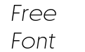 Otterco Extra Light Italic Otterco Extra Light Italic