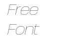 Paralucent Thin Italic Paralucent Thin Italic