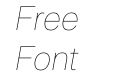 Peter Thin Italic Peter Thin Italic