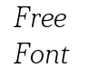 Plush Trial Light Italic Plush Trial Light Italic
